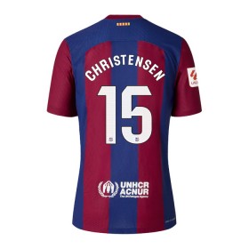 Camiseta de fútbol FC Barcelona Christensen 15 Niño 1ª equipación 2023-24